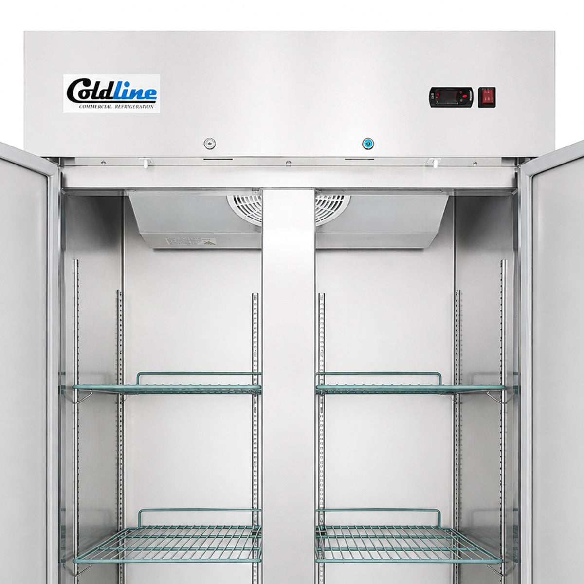 Coldline C35F 40" Solid Double Door Commercial Reach-In Freezer, Stainless Steel