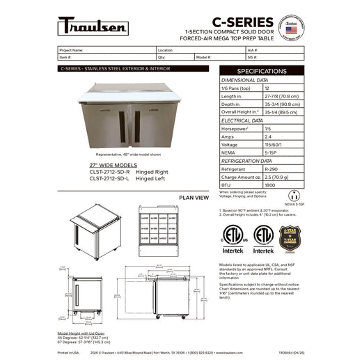 Spec Sheet