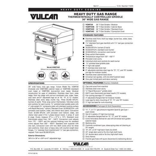Spec Sheet