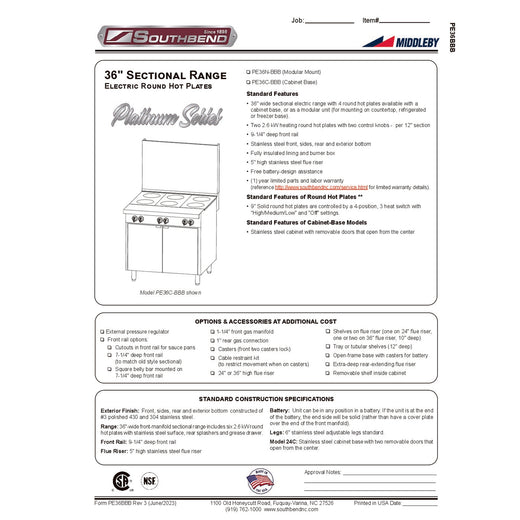 Spec Sheet