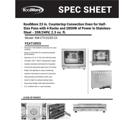 Spec Sheet