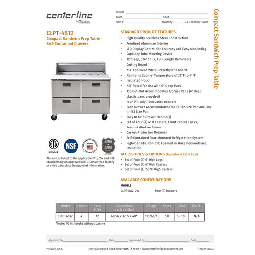 Spec Sheet
