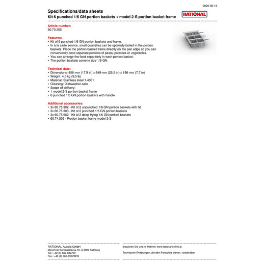 Spec Sheet