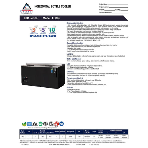 Spec Sheet