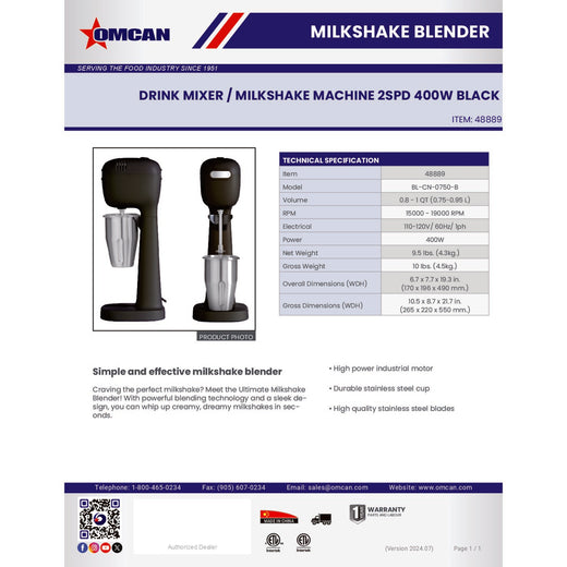 Spec Sheet