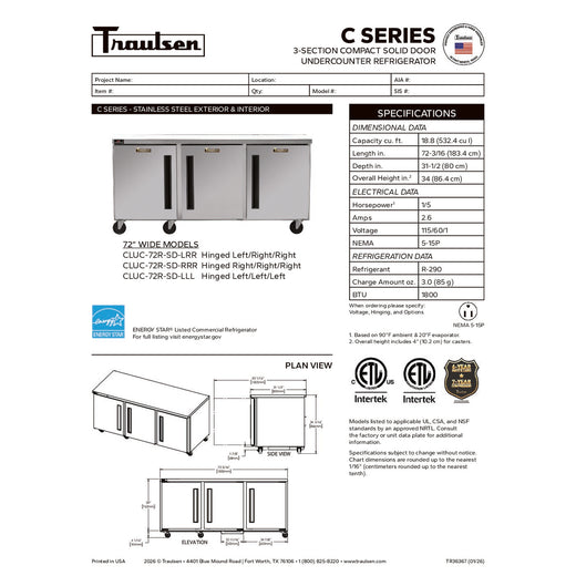 Spec Sheet