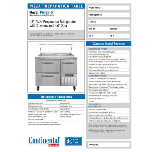 Spec Sheet