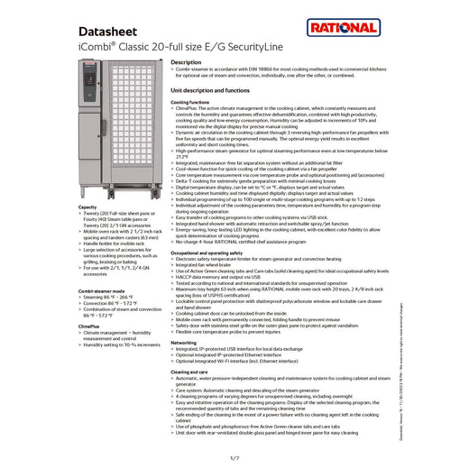 Security Spec Sheet