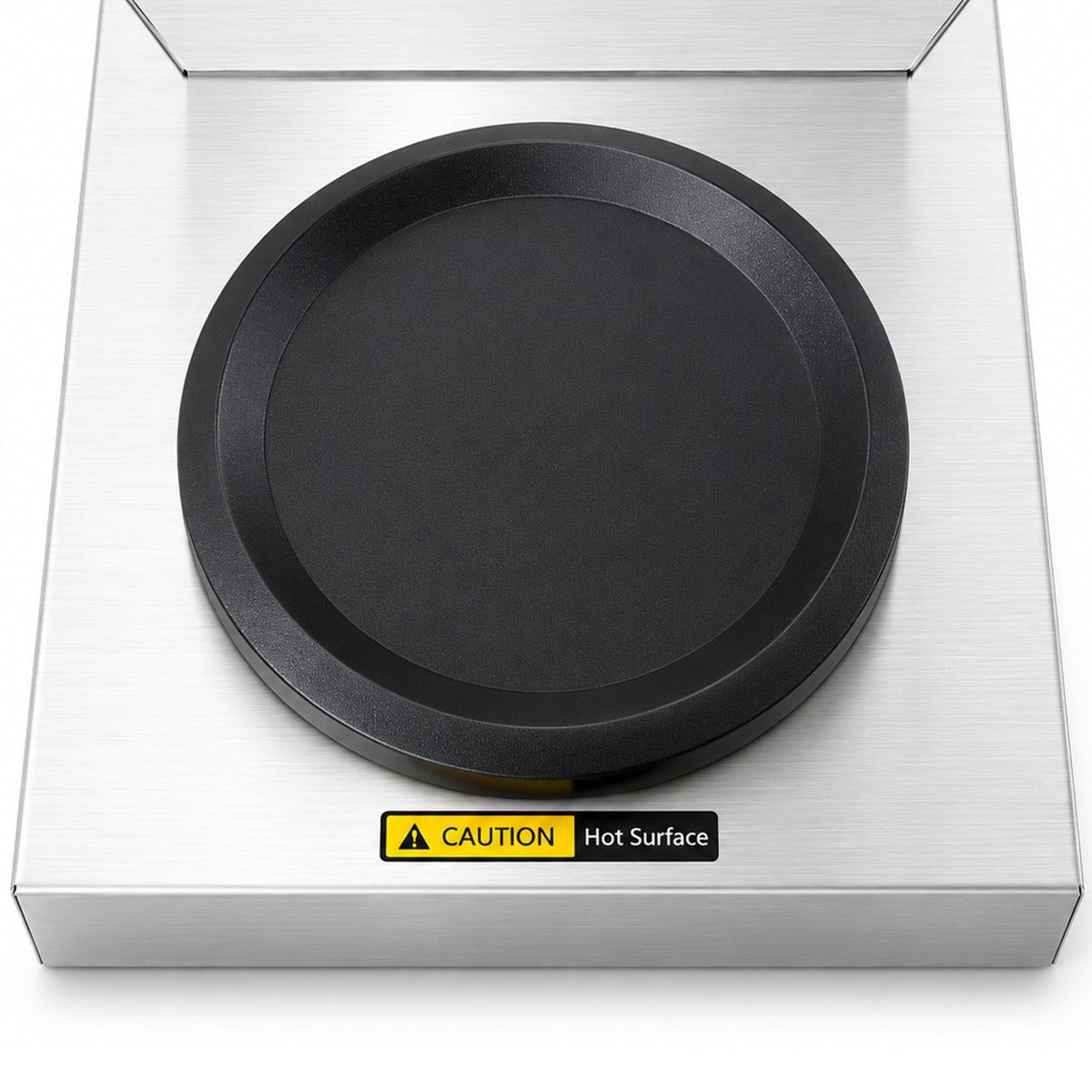 Prepline CAFE-2P-1 coffee maker, warmer plate, close-up