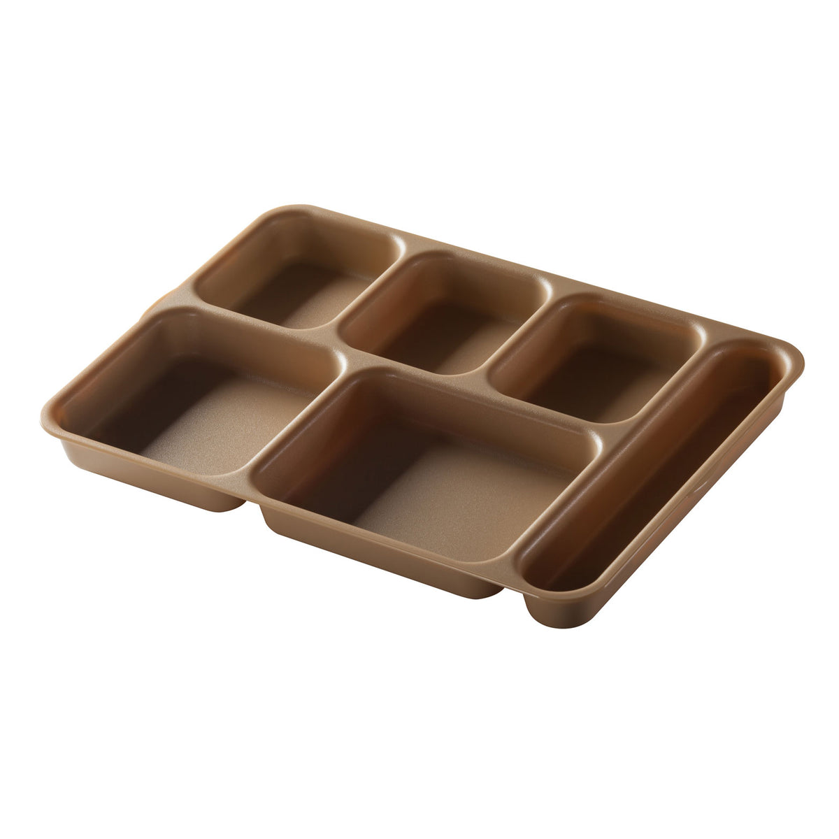 Cambro 10146DCW133 Separator Tray - 6-Compartment, 10" x 14-3/16" Beige Polycarbonate — Case of 24 pieces