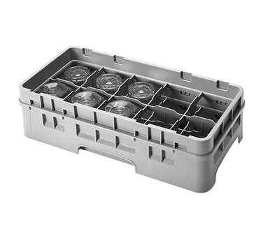 Cambro 10HS318186 Camrack Glass Rack, Navy Blue, Half Size, 10x19.75x5.625, 10 Compartments, 3.4375 Max Dia, HACCP — Case of 5 pieces