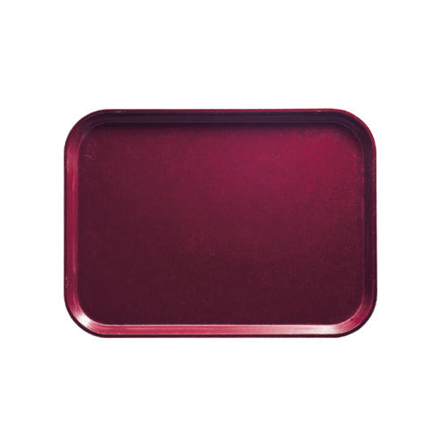 Cambro 1216522 Camtray Rectangular Tray, 12" x 16-5/16" Fiberglass, Burgundy Wine, NSF-Listed — Case of 12 pieces