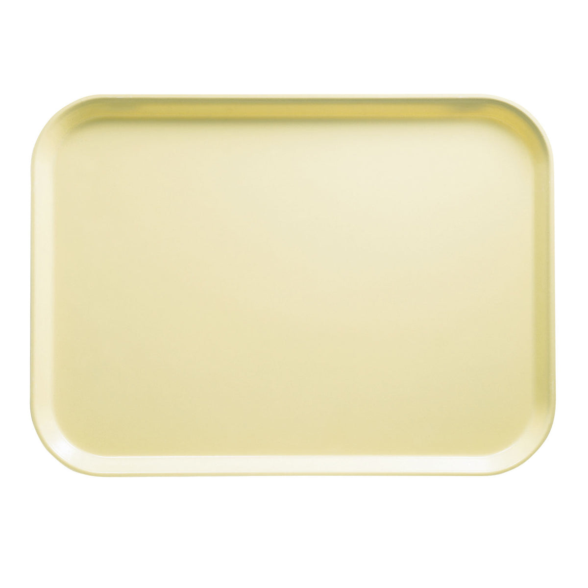 Cambro 1216536 Camtray 12" x 16-5/16" Fiberglass Rectangular Tray, Lemon Chiffon Yellow — Case of 12 pieces