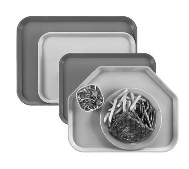 Cambro 1216CW148 Tray 11-7/8" x 16-1/4" White Polycarbonate, Lugs, Dri-Stak, NSF, Made in USA — Case of 12 pieces