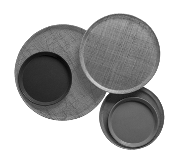 Cambro 1300409 Camtray Round 13" Diameter Fiberglass Tray, Blush Pink, Dishwasher Safe, NSF — Case of 12 pieces