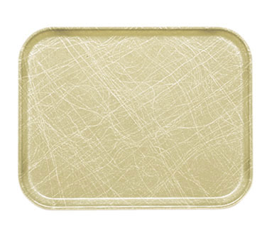 Cambro 1318214 Rectangular Tray, 12-5/8" x 17-3/4" x 11/16", Fiberglass Tan, NSF, Dishwasher Safe — Case of 12 pieces