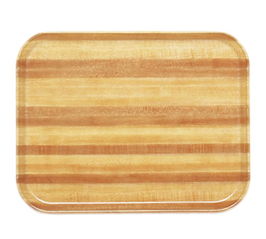 Cambro 1318303 Rectangular Tray, 12.63" x 17.75" x 0.69", Fiberglass, Wood Design, NSF — Case of 12 pieces