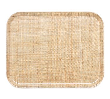 Cambro 1418204 Rectangular Tray, 14" x 18", Fiberglass, Wood-Design Color, NSF, Dishwasher-Safe — Case of 12 pieces