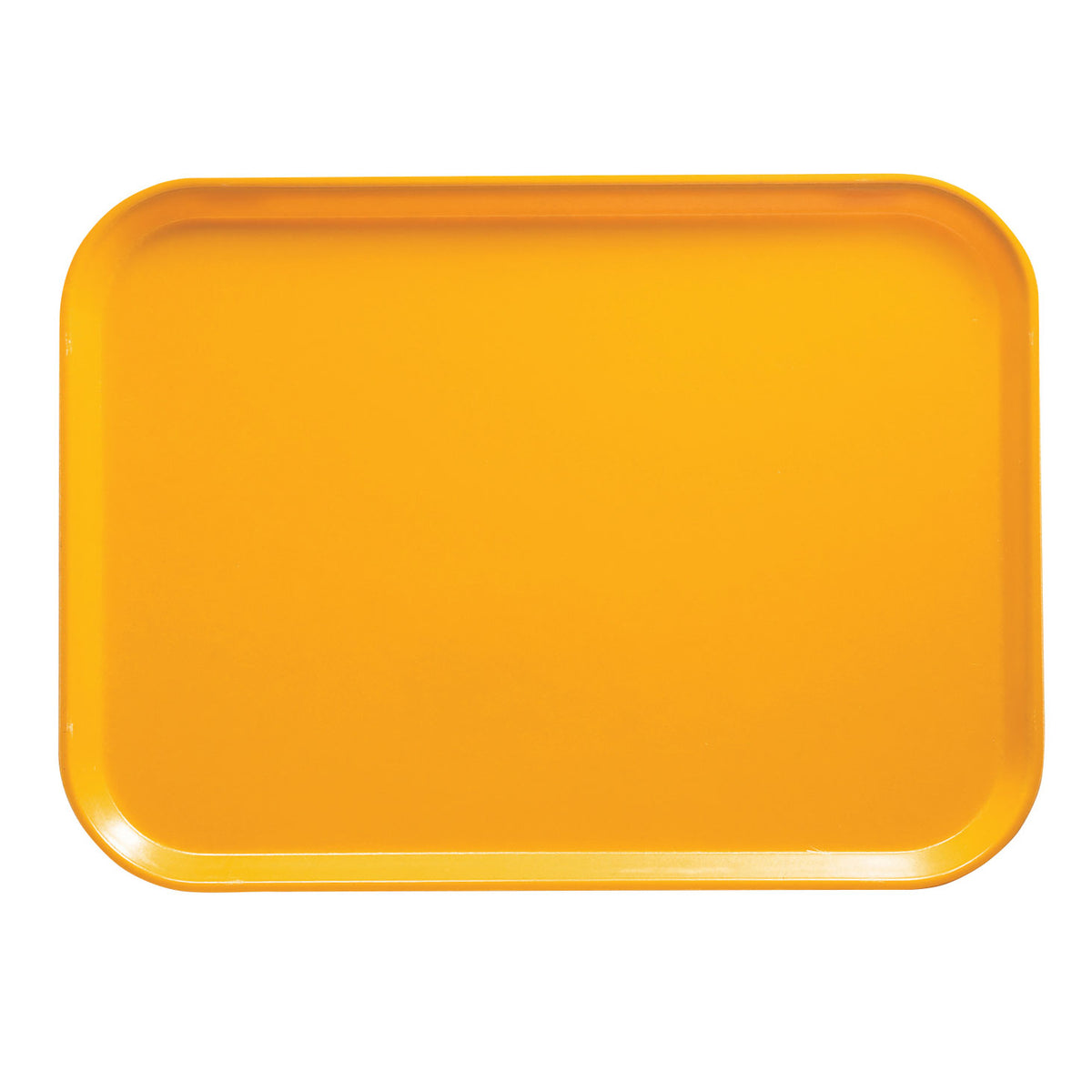 Cambro 1418504 Rectangular Serving Tray, 14" x 18", Yellow Fiberglass, Dishwasher Safe, NSF Certified — Case of 12 pieces