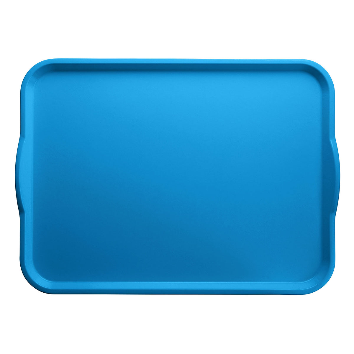 Cambro 1418H105 Tray - Rectangular 14" x 18" Horizon Blue Fiberglass with Handles, NSF Certified — Case of 12 pieces