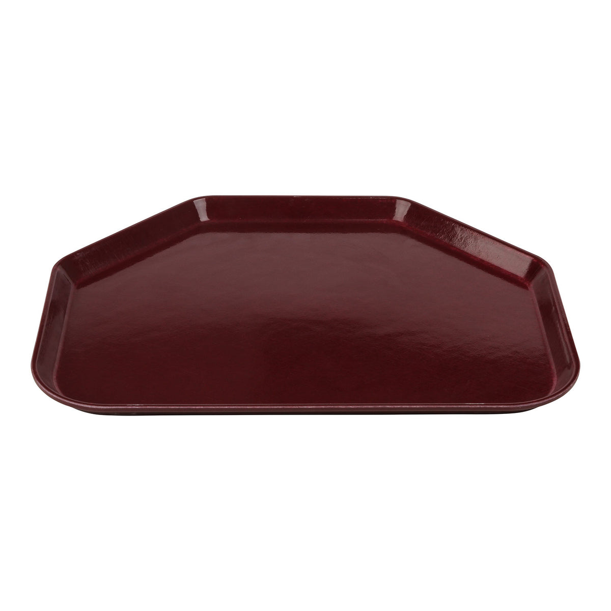 Cambro 1418TR522 Trapezoid Tray, 14" x 18", Fiberglass, Burgundy, NSF, Dishwasher Safe, Made in USA — Case of 12 pieces