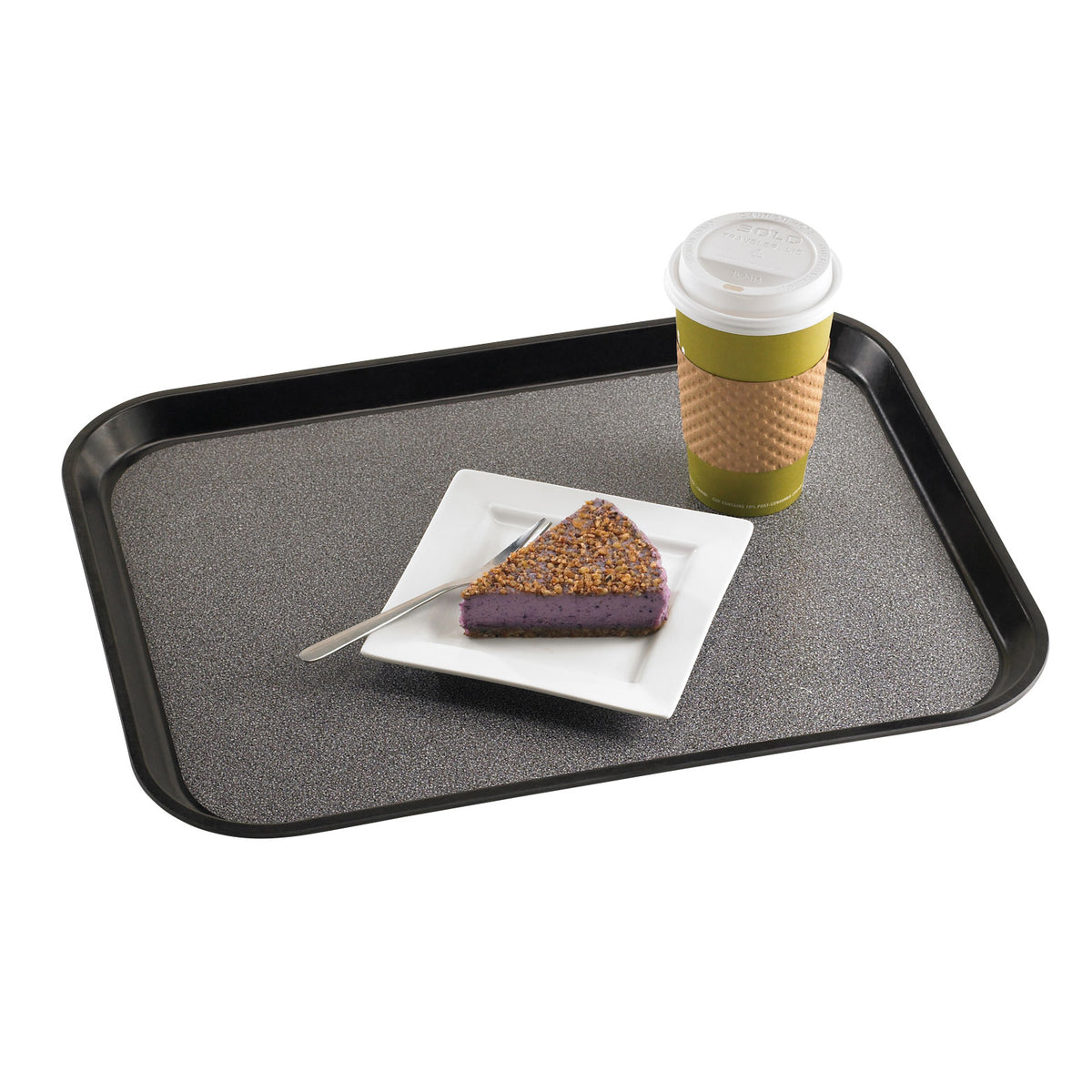 Cambro 1418VC382 Tray, 14" x 18", Black Fiberglass, Dishwasher Safe, NSF, Made in USA — Case of 12 pieces