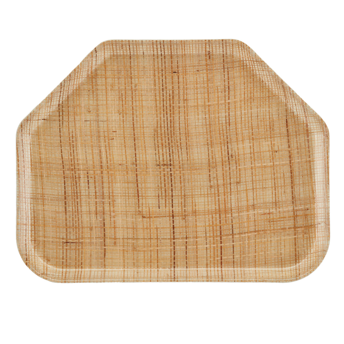 Cambro 1422TR204 Trapezoid Tray, 14" x 22" Fiberglass, Wood Color, NSF, Dishwasher Safe, Made in USA — Case of 12 pieces