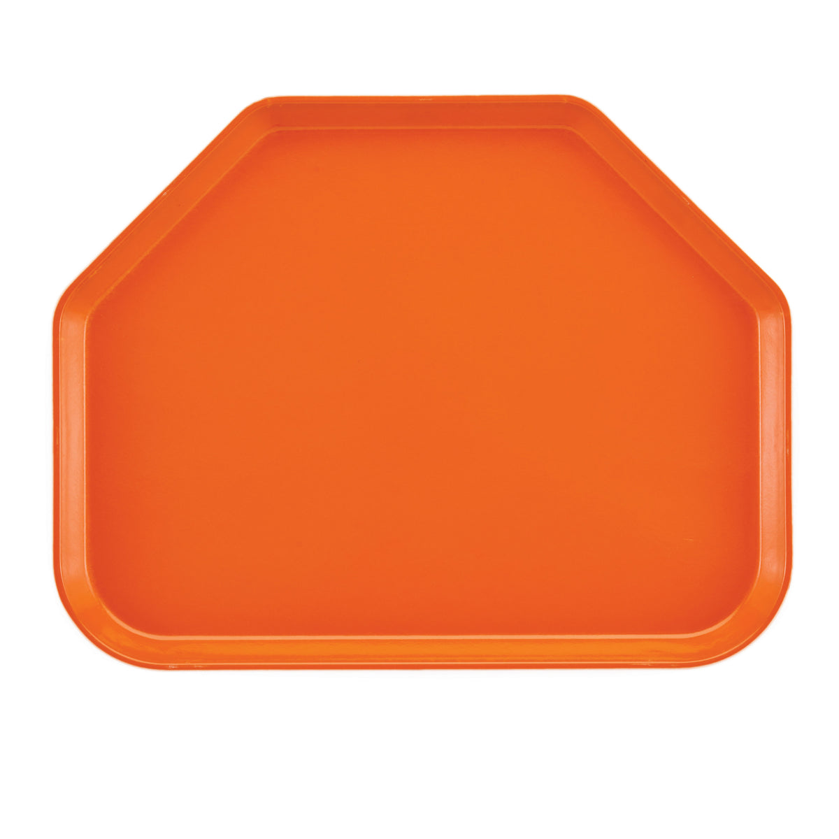 Cambro 1422TR222 Trapezoid Tray, 14" x 22" Fiberglass, Orange, Dishwasher Safe, Made in USA — Case of 12 pieces