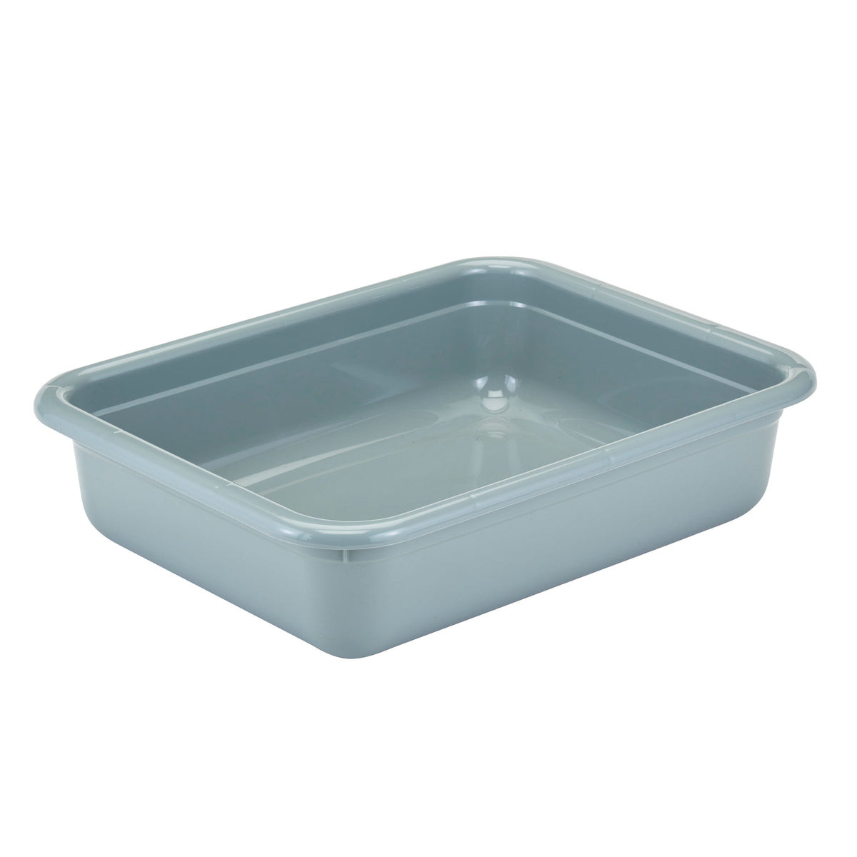 Cambro 1520CBPF180 Cambox Bus Box, 15-5/16"L x 19-15/16"W x 4-15/16"H, Hi-Gloss Plastic, Light Gray, 1-Compartment — Case of 12 pieces