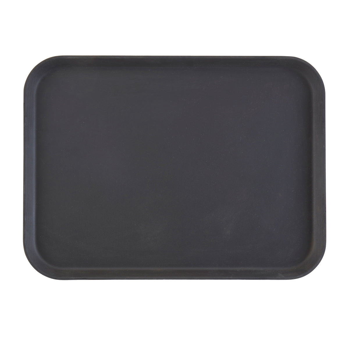 Cambro 1520CT110 Rectangular Non-Skid Serving Tray, 15" x 20-1/4" Black Fiberglass, Dishwasher Safe, NSF Certified — Case of 12 pieces