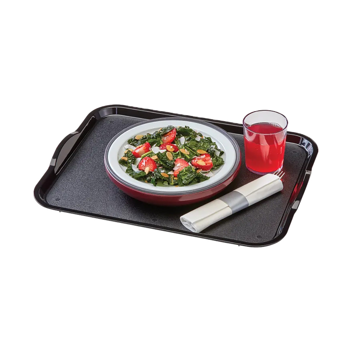 Cambro 1520CWH110 Tray, 15" x 20" Black Polycarbonate, NSF, Stacking Lugs, Dishwasher Safe — Case of 12 pieces
