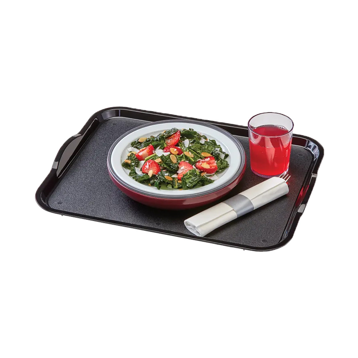 Cambro 1520CWH485 Tray, 15" x 20" Grays Polycarbonate, Handles & Stacking Lugs, Finish, NSF, Safe — Case of 12 pieces