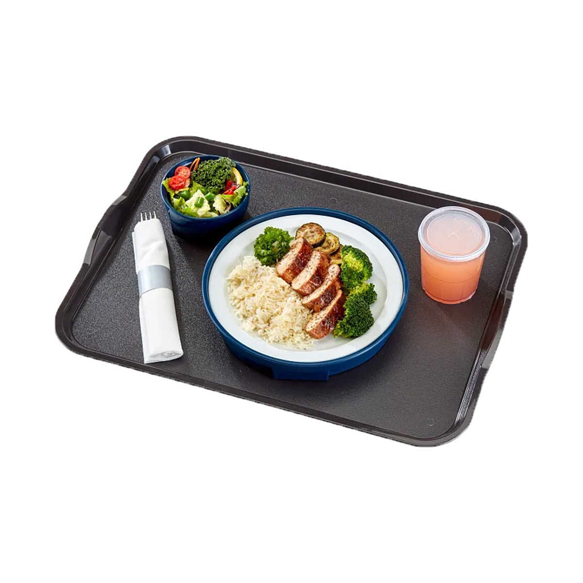 Cambro 1520CWH485 Tray, 15" x 20" Grays Polycarbonate, Handles & Stacking Lugs, Finish, NSF, Safe — Case of 12 pieces