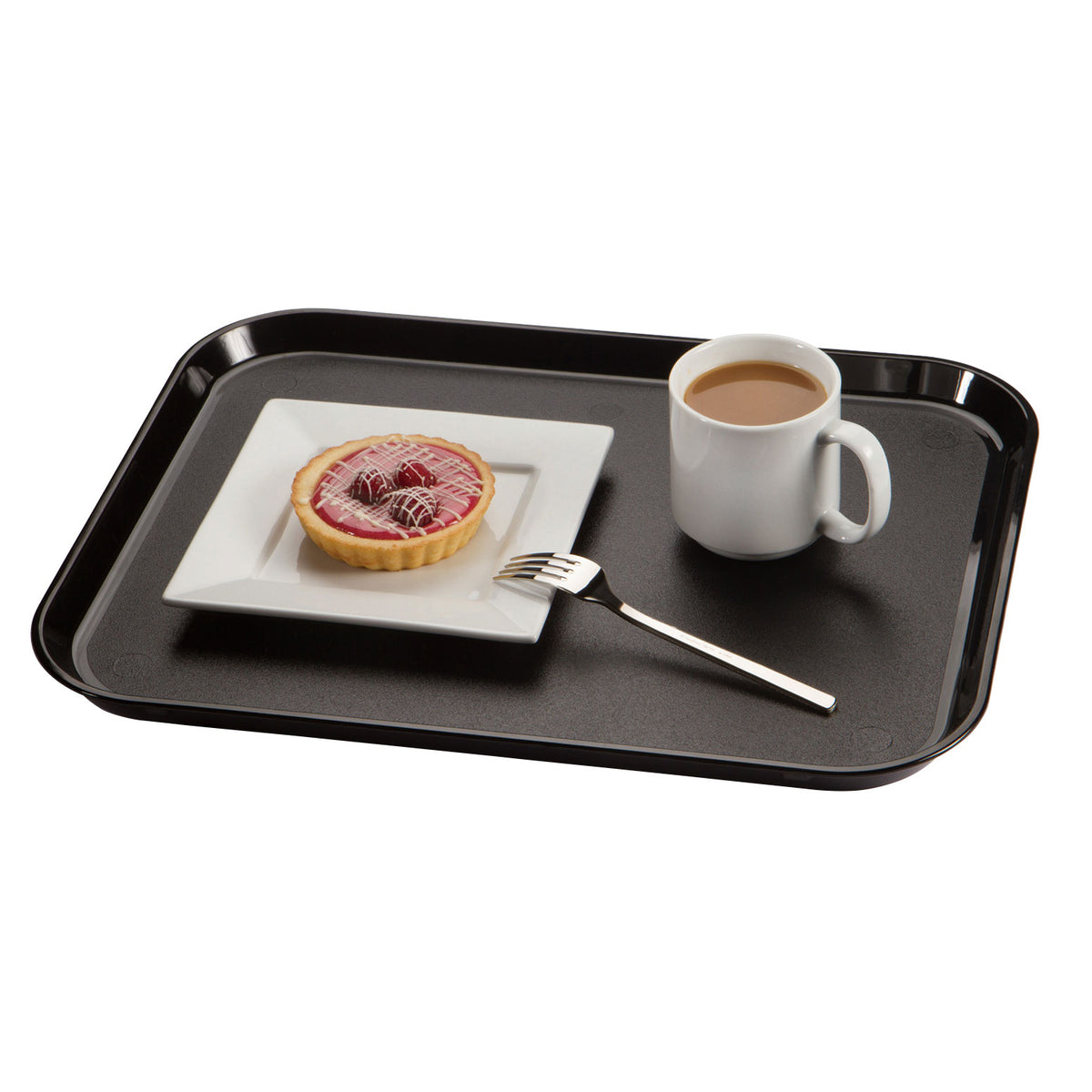 Cambro 1520CWNS110 Rectangular Tray, 15" x 20", Black Polycarbonate, NSF, Dri-Stak, Dishwasher Safe — Case of 12 pieces