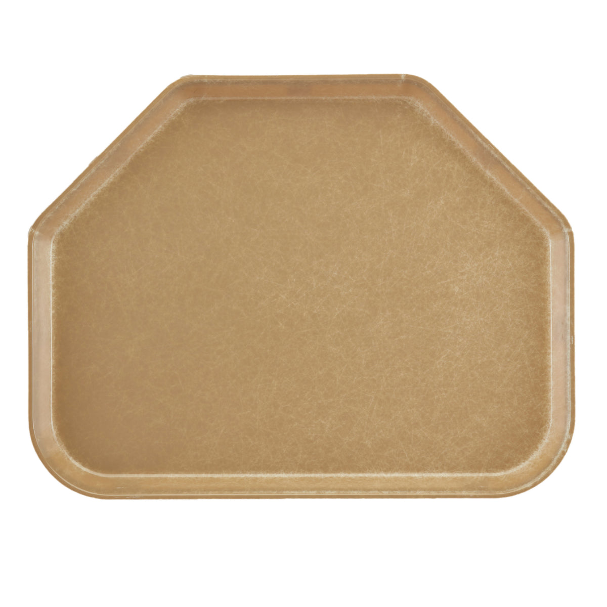 Cambro 1520TR514 Trapezoid Cafeteria Tray, 14-9/16" x 19-1/2" Fiberglass, Gold, NSF, Dishwasher-Safe — Case of 12 pieces