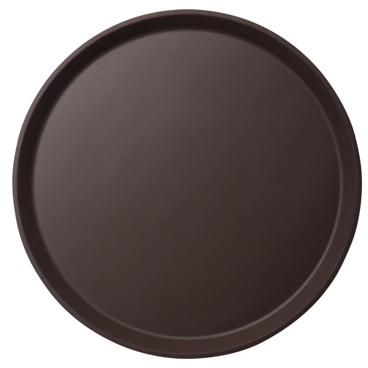 Cambro 1600CT138 - 16" Round Fiberglass Serving Tray, Tavern Tan Non-Skid Surface, Dishwasher Safe, NSF Certified — Case of 12 pieces