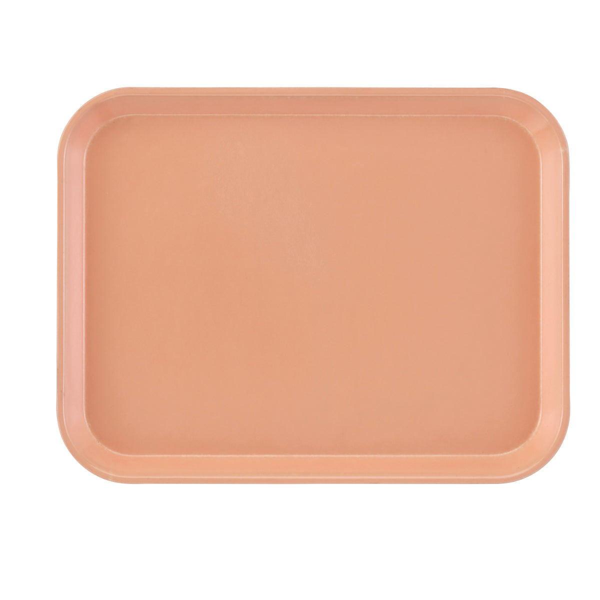 Cambro 1622117 Rectangular Tray, 16" X 22" Fiberglass, Dark Peach, NSF Certified, Dishwasher Safe — Case of 12 pieces