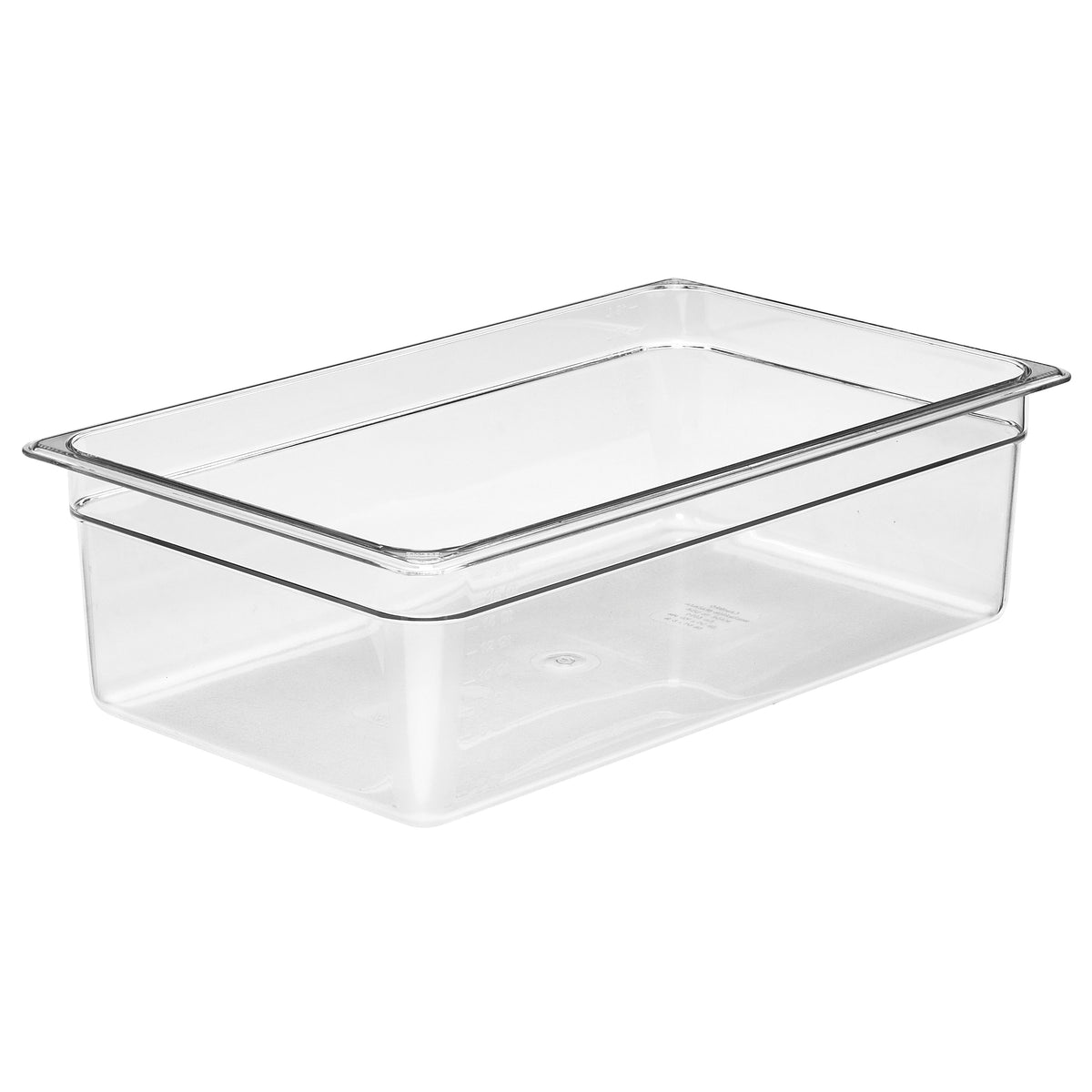 Camwear Cambro 16CW135 Full-Size Food Pan, 20.6 Qt, 6" Deep, Clear Polycarbonate, NSF-Approved — Case of 6 pieces