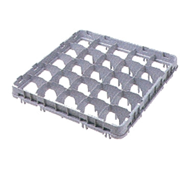 Cambro 16E5151 Half Drop Stemware Extender, Full Size, 16 Compartments, Soft Gray, 19-5/8" x 19-5/8" x 2" — Case of 12 pieces