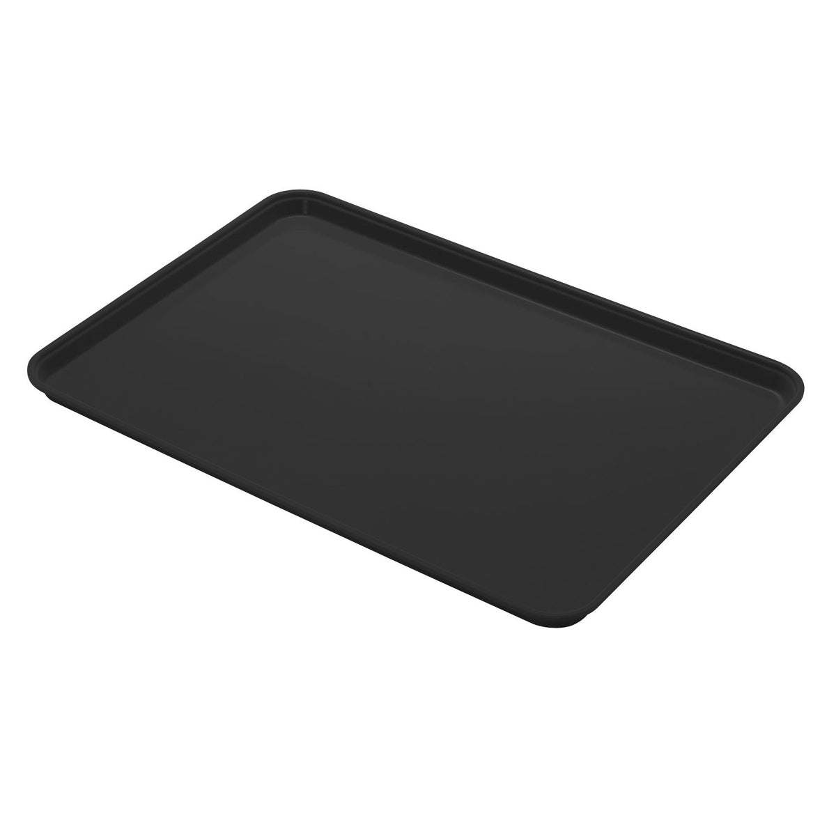 Cambro 1826CL110 Camlite Rectangular Tray, 17-7/8" x 25-3/4" Black Fiberglass, NSF, Dri-Stak — Case of 12 pieces