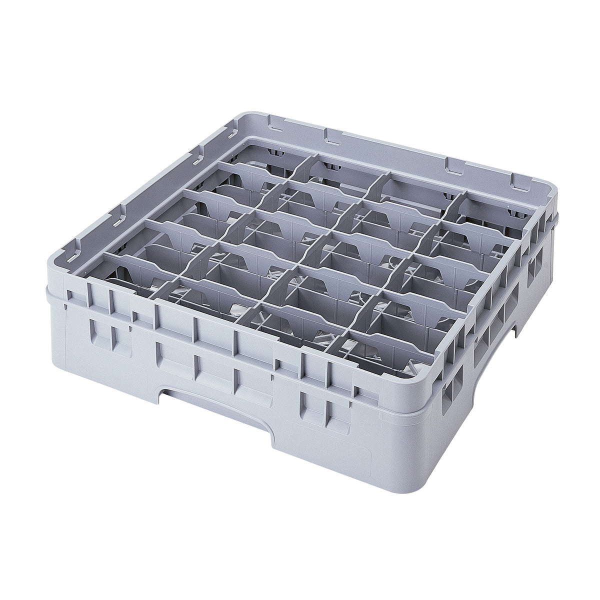 Cambro 20C414151 Camrack Cup Rack, Soft Gray, Full Size, 20 Compartments, 4-1/4 Max Height — Case of 5 pieces