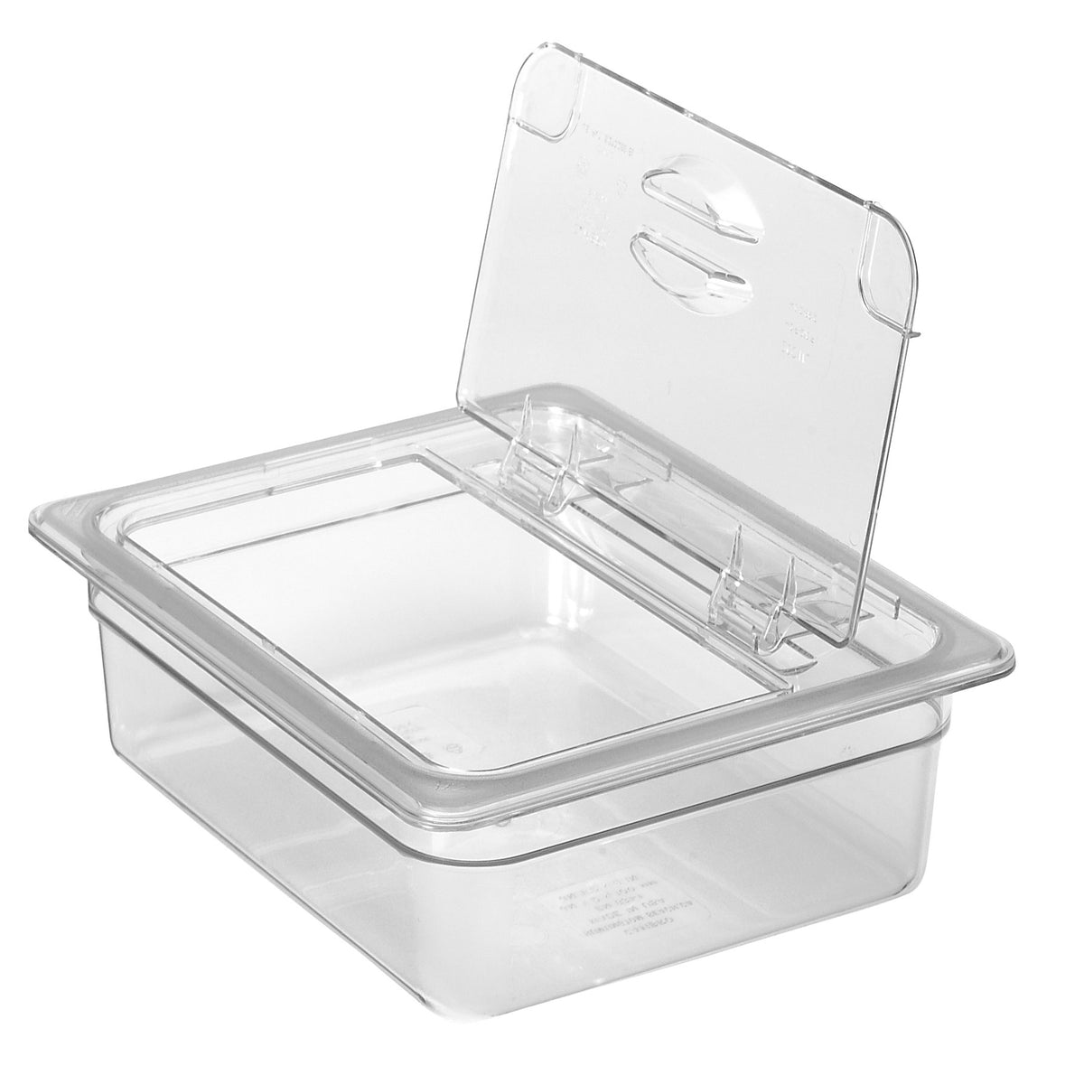 Cambro 20CWL135 FlipLid Food Pan Cover, 1/2-Size Clear Polycarbonate, NSF-Certified Hinged Lid — Case of 6 pieces