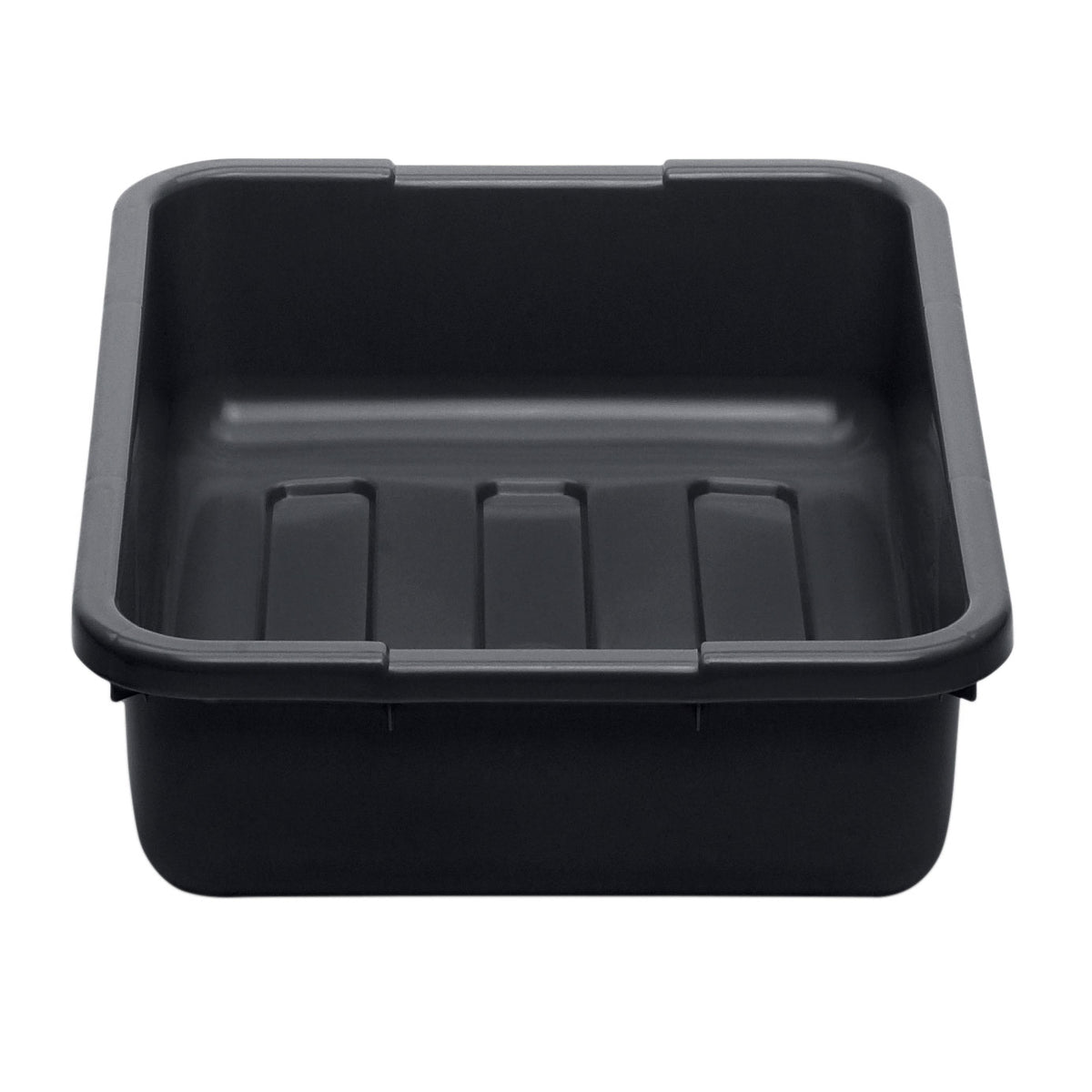 Cambro 21155CBP110 Cambox Bus Box, 15-1/4"L x 20-1/4"W x 4-15/16"D, Black Hi-Gloss Plastic, 1-Compartment — Case of 12 pieces