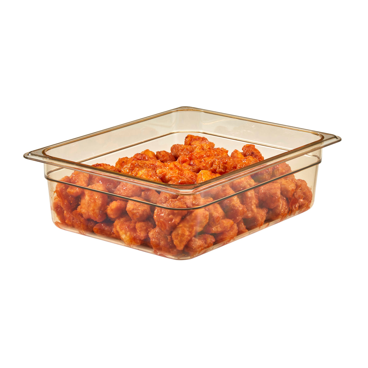 Cambro 24HP150 H-Pan Food Pan - -1/2 Size, 4″ Deep Amber Plastic, Non-Stick, -40°F to 375°F, NSF — Case of 6 pieces