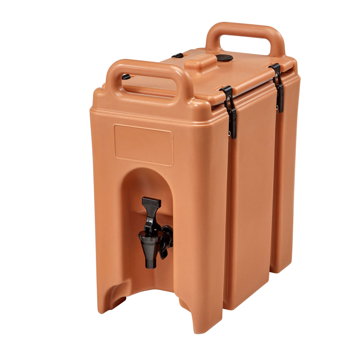 Cambro 250LCD157 Camtainer 2.5-Gallon Dispenser, Beige Plastic, 9"W x 16-1/2"D x 18⅜"H, NSF-Approved