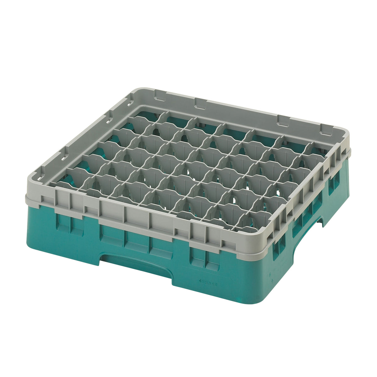 Cambro 25S318414 Camrack Glass Rack, Teal, Full Size, 19-3/4 x 19-3/4, 25 Compartments — Case of 5 pieces