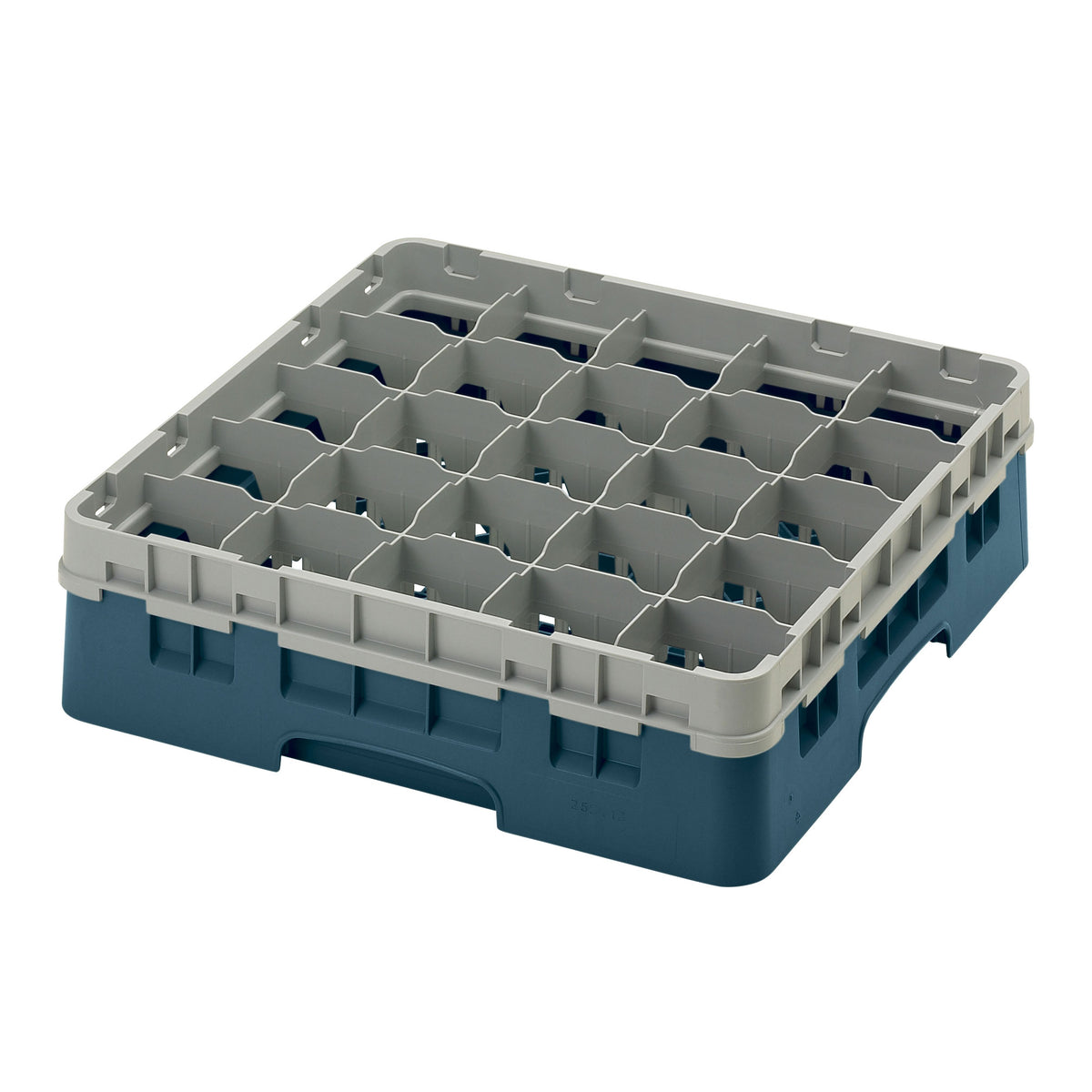 Cambro 25S418414 Camrack Glass Rack, Teal, Full Size, 19-3/4 x 19-3/4, 25 Compartments — Case of 5 pieces