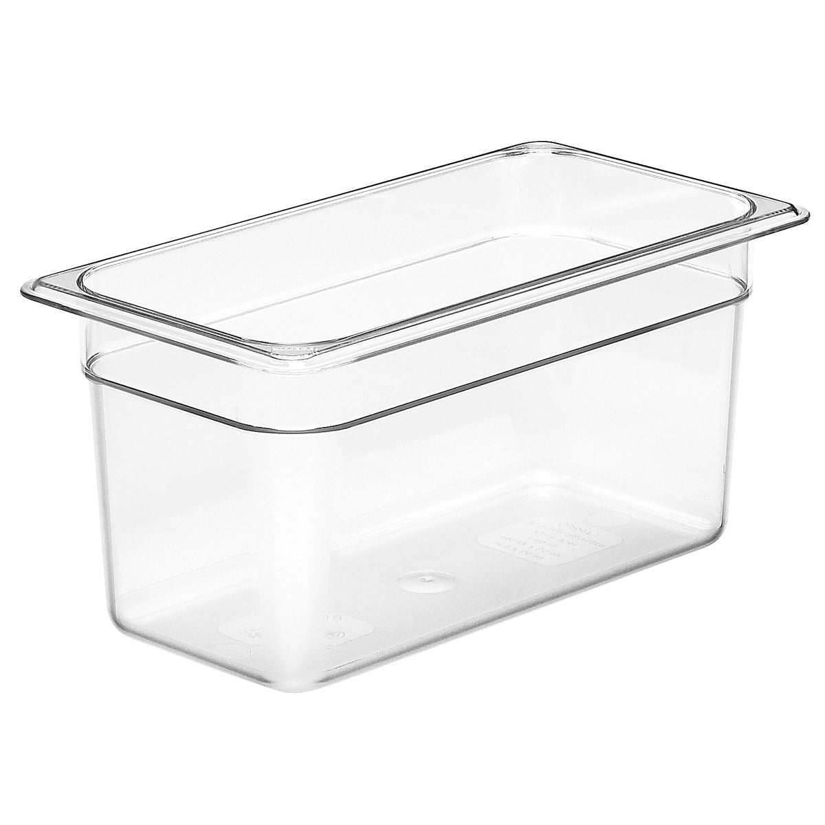 Cambro 36CW135 - 5.6 Qt Clear Polycarbonate Food Pan, 1/3 Size, 6" Deep, NSF — Case of 6 pieces