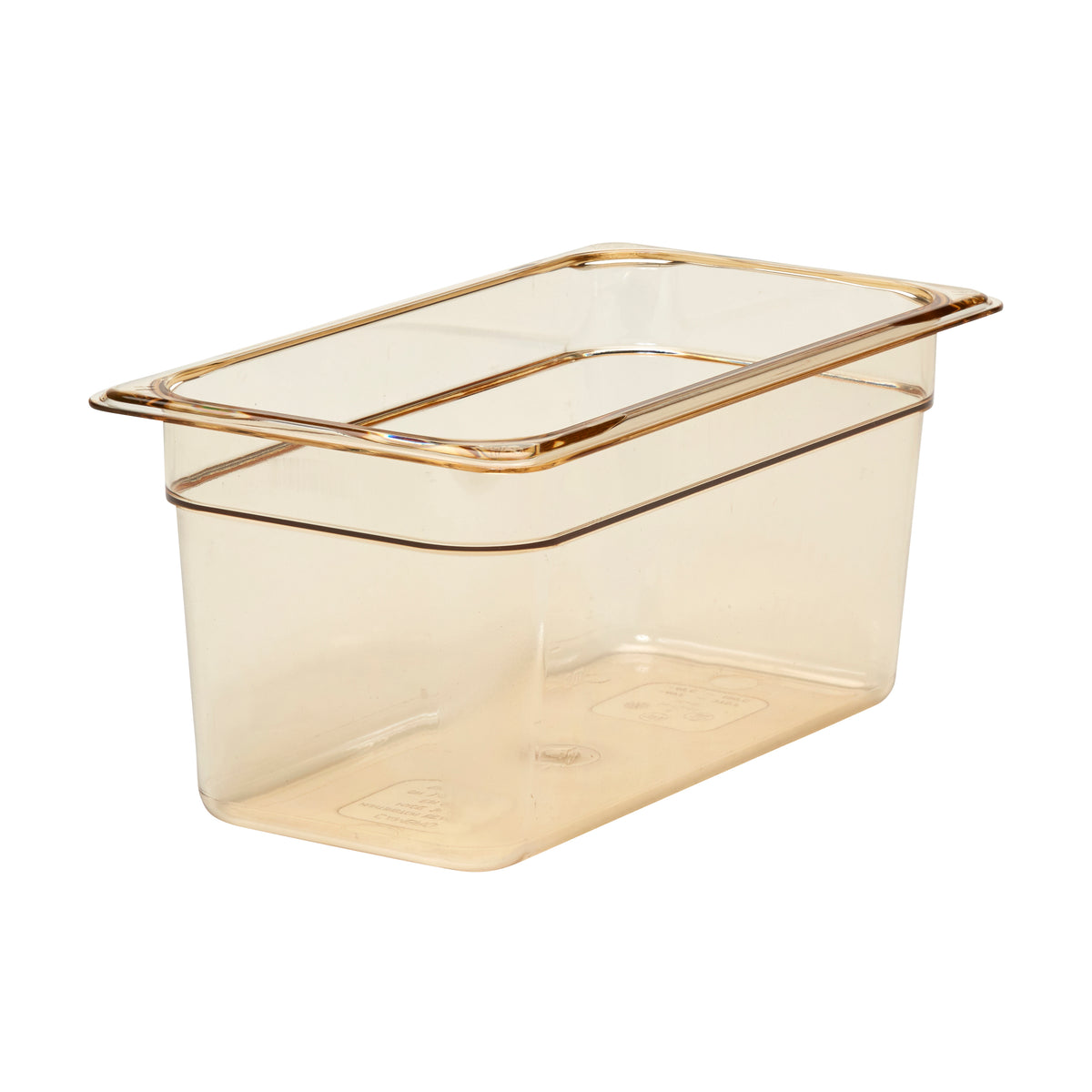 Cambro 36HP150 H-Pan 1/3 Size Food Pan, 6" Deep Amber Plastic, Non-Stick, NSF, -40°F to 375°F — Case of 6 pieces