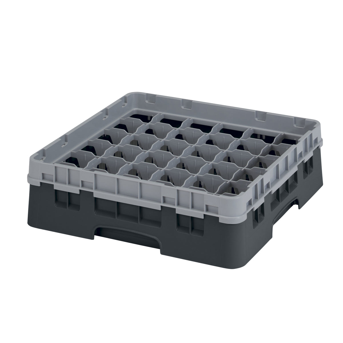 Cambro 36S318110 Camrack Glass Rack, Black, Full Size, 19-3/4 x 19-3/4, 36 Compartments, 2-7/8 Max Dia, HACCP — Case of 5 pieces